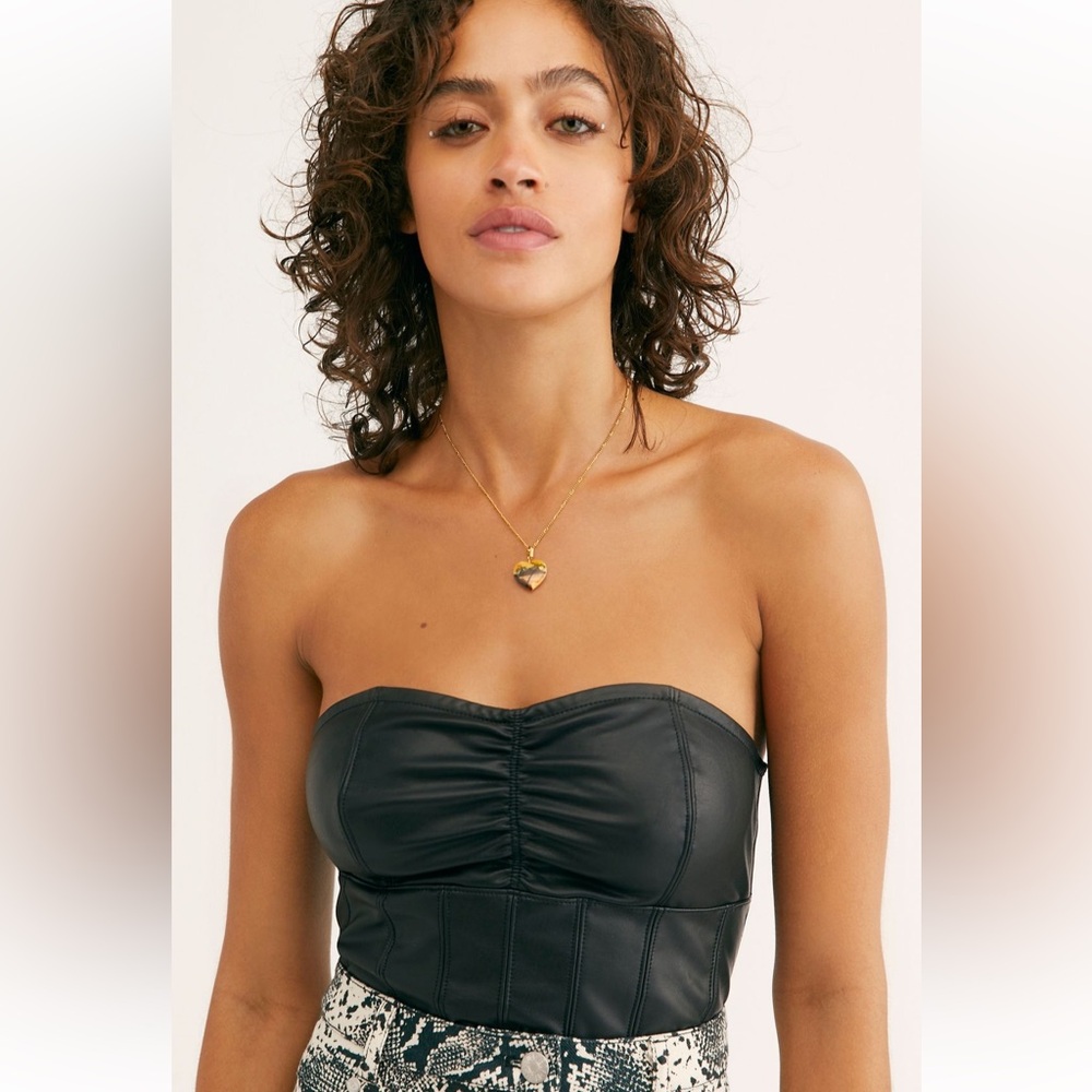 Free People strapless top